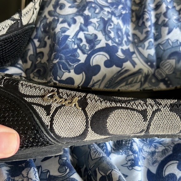 Coach Black/gray sequin toe flats - Picture 7 of 8